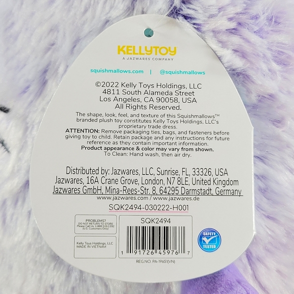 Squishmallow Ellen the Seal SFZ12 #21 Fuzz A Mallow UltraSoft Toy Plush NWT - Picture 12 of 12
